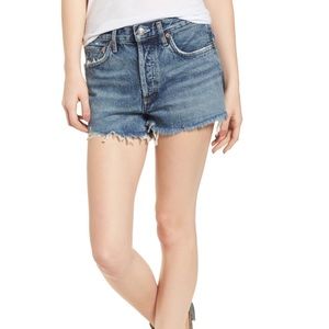 AGolde Parker Shorts in Rock Steady 30